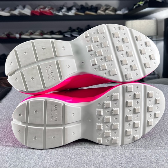 🦩GUCCI RHYTON SNEAKER ‘PINK FLUO’🦩 - Picture 6 of 13